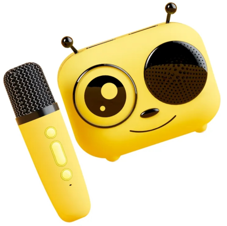 Karaoke one speaker home KTV TV singing microphone wireless Bluetooth speaker small bee gift customization