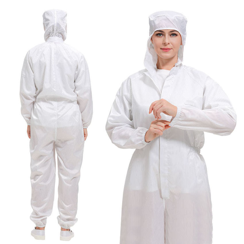 Coverall Workwear Color Green Gown Anti Static Garment Work Suit Esd Coat Cleanroom Smock Coverall Esd Cloth