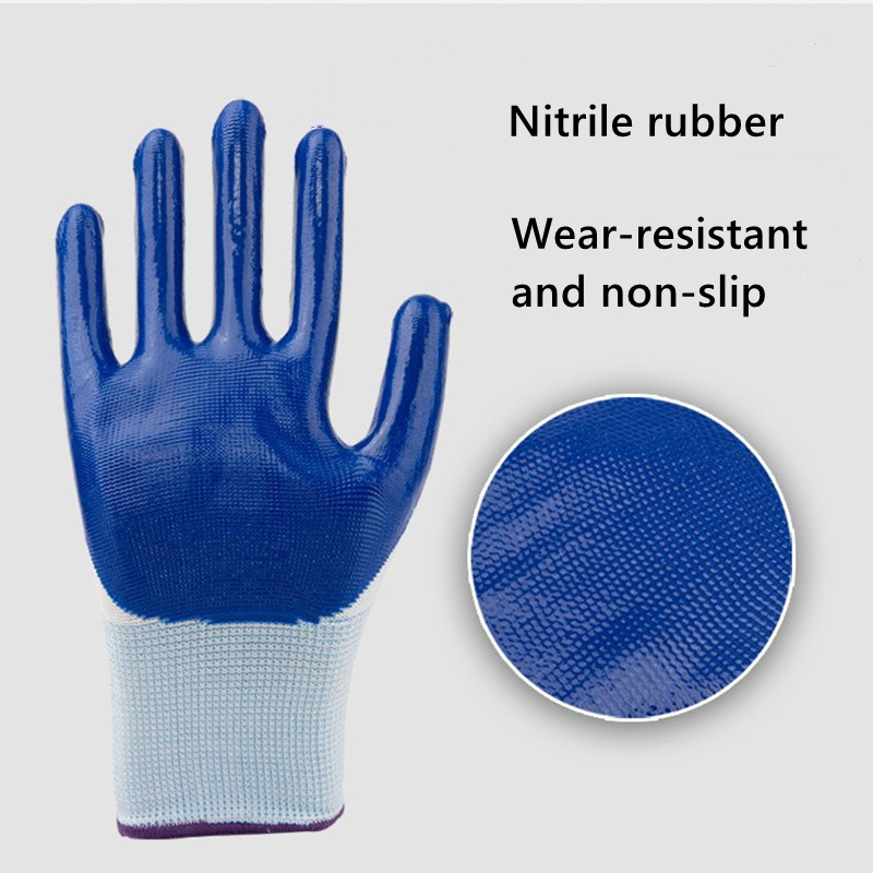 Nitrile Coated Work Gloves For Work Construction/spandex Glove/breathable Gloves