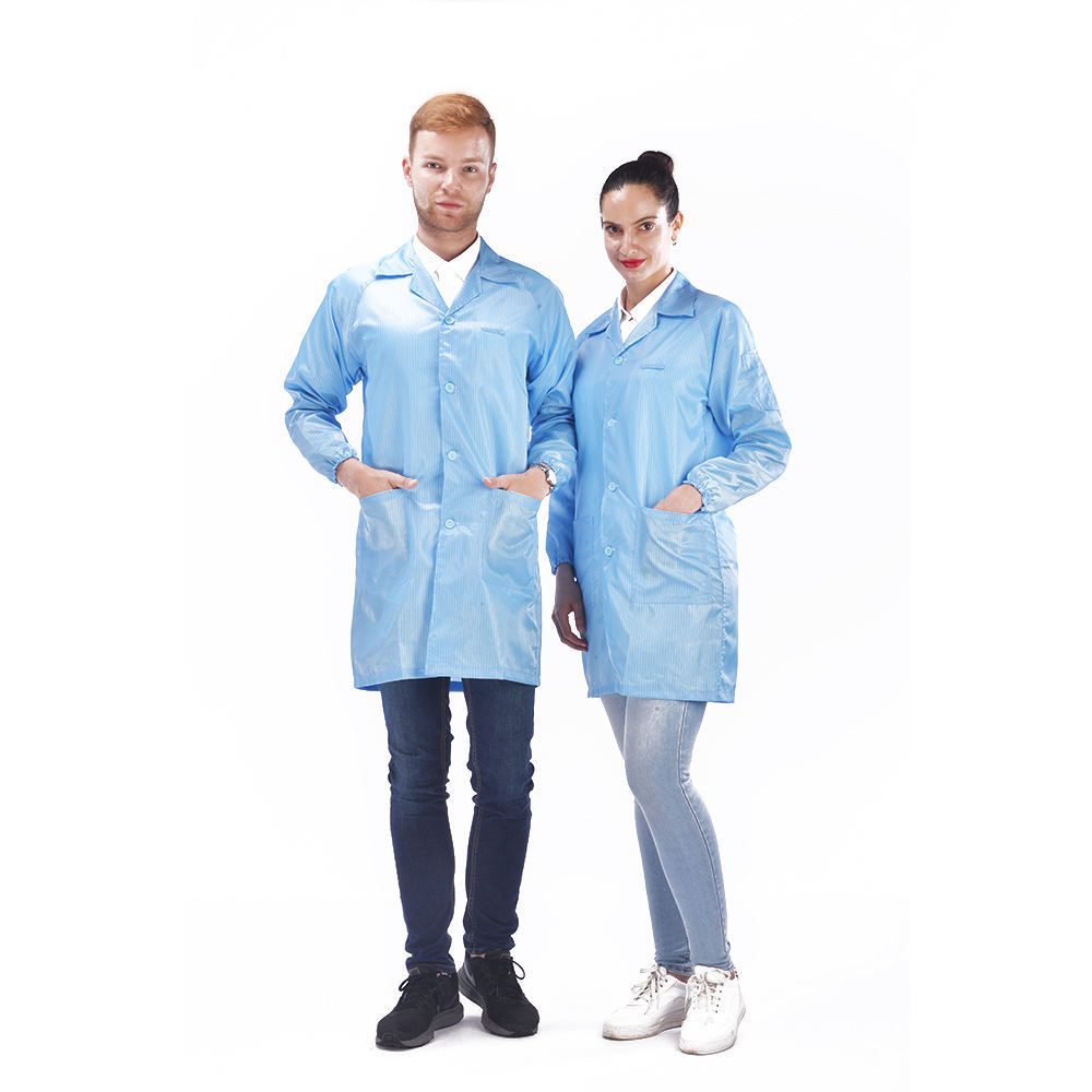 Antistatic Safety Working Lab Coat Cleanroom Garment Clothes Suit Uniform Jackets T-shirt Coverall Esd Workwear Clothes Suit