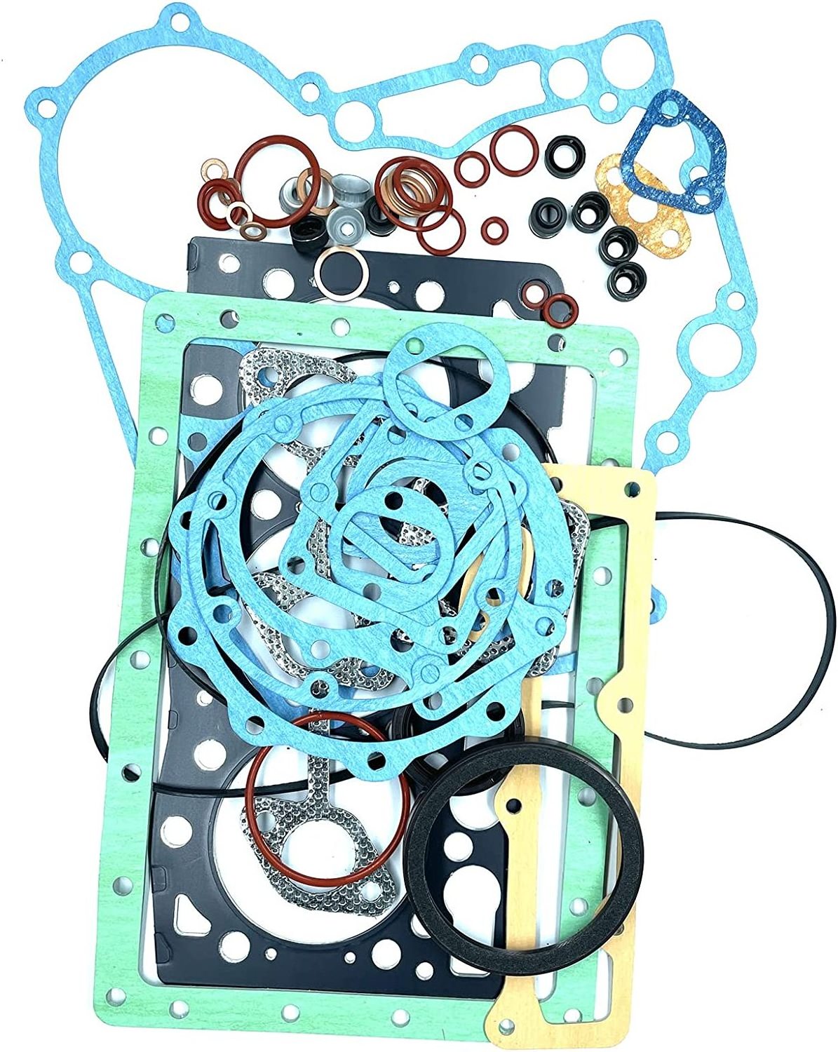 D1703 Overhaul Rebuild Kit With Piston Rings Gaskets Bearings Compatible D1703E Engine for Kubota U35 R420 L2900 L3000 L3010