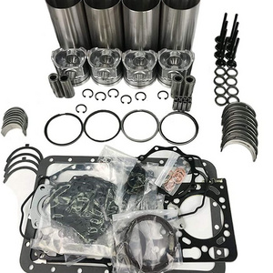 4 Cylinder Overhaul Rebuild Kit Compatible for Kubota V4300 Engine