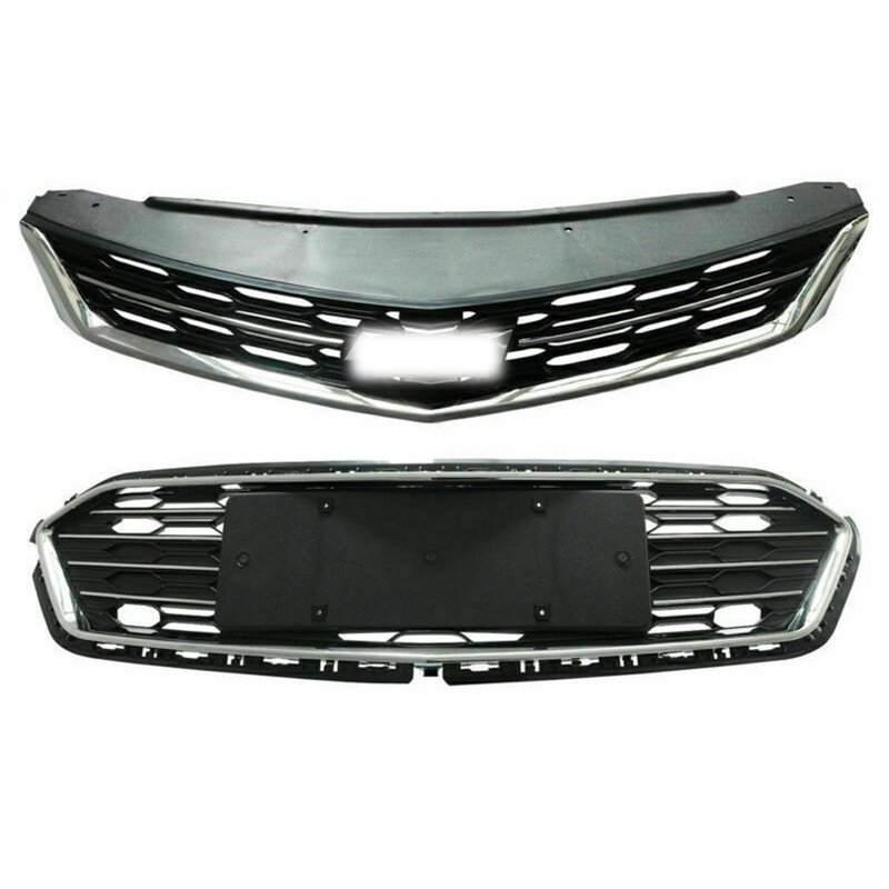 Front Bumper Upper Grill Middle Lower Grille 2016 2017 2018 For Chevrolet Cruze