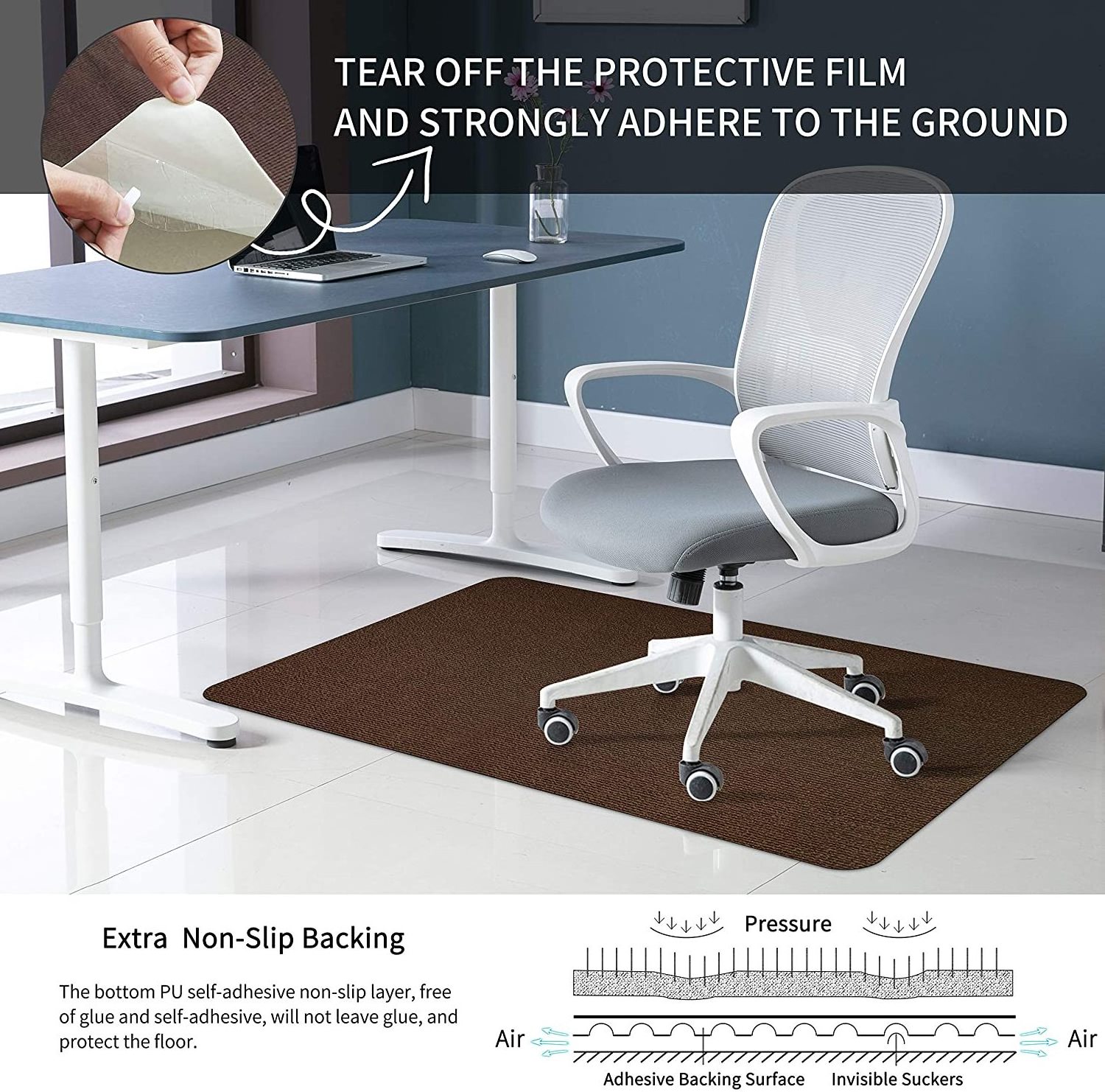 Office Chair Mat for Hardwood Floor,Multi-Purpose Hard Floor Protector,Ultra-thin floor mat