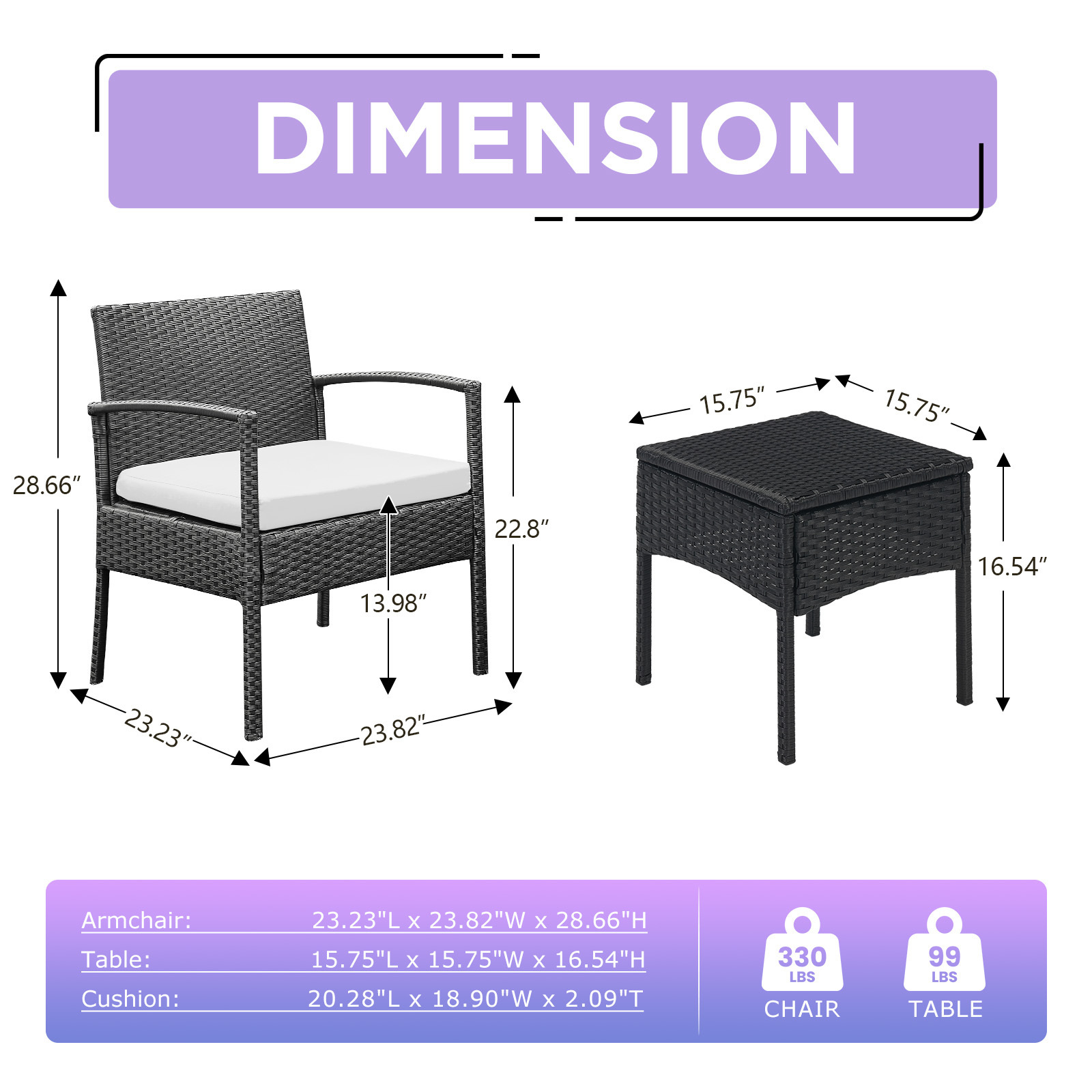 outdoor rattan furniture modern with dining table chairs office furniture modern design 3pc bistro set