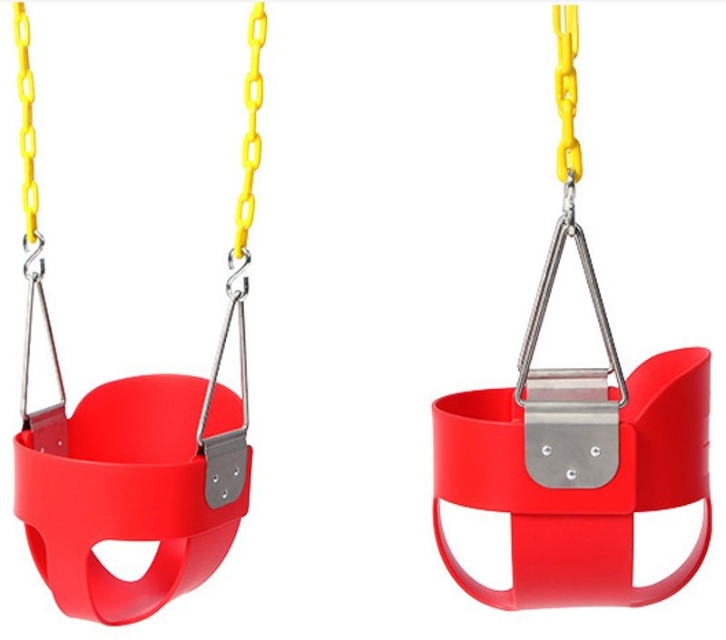 High Back Full Bucket Toddler Swing Seat Bucket Seat Baby Outdoor Swing Chair Patio Swings