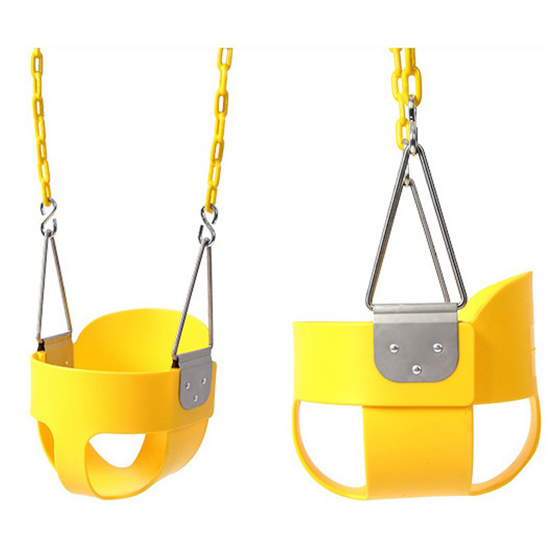 High Back Full Bucket Toddler Swing Seat Bucket Seat Baby Outdoor Swing Chair Patio Swings