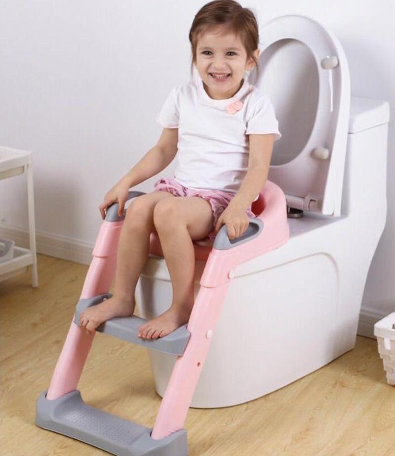 Upgraded Adjustable Toddler Potty Stool Toilet Assistance Baby Toilet Trainer Potty Training Ladder With Step Kid Potty