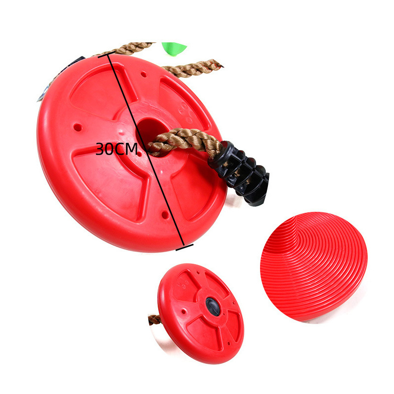 Rope Swing with Tree Strap &  Carabiner Swing Hanging Rope Tree Swing Climbing Rope with Platform Disc