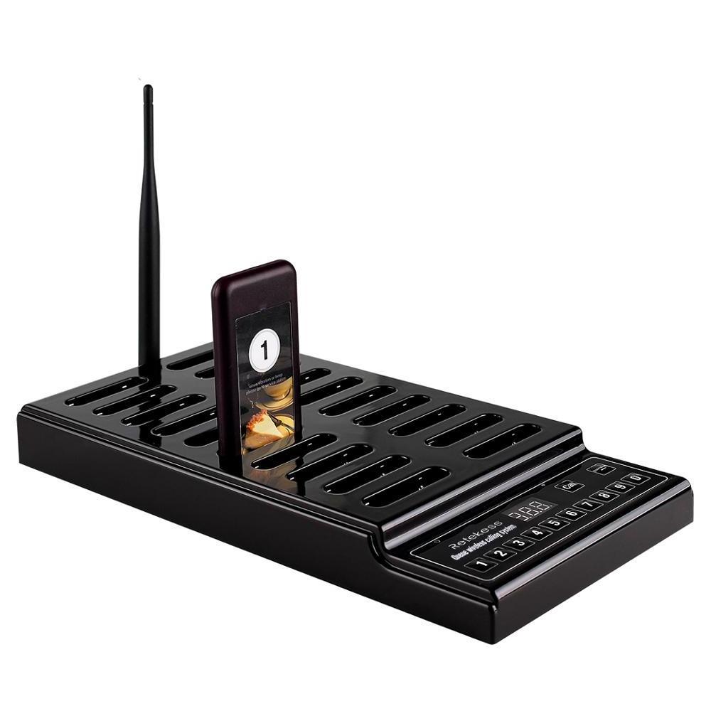 999 Channel 20 Call Coaster Pager Wireless queue manage System for Restaurant Equipments Retekess T112