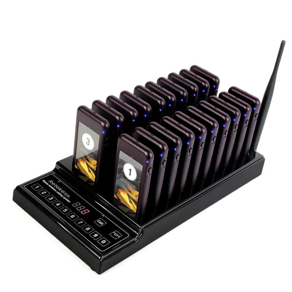 999 Channel 20 Call Coaster Pager Wireless queue manage System for Restaurant Equipments Retekess T112