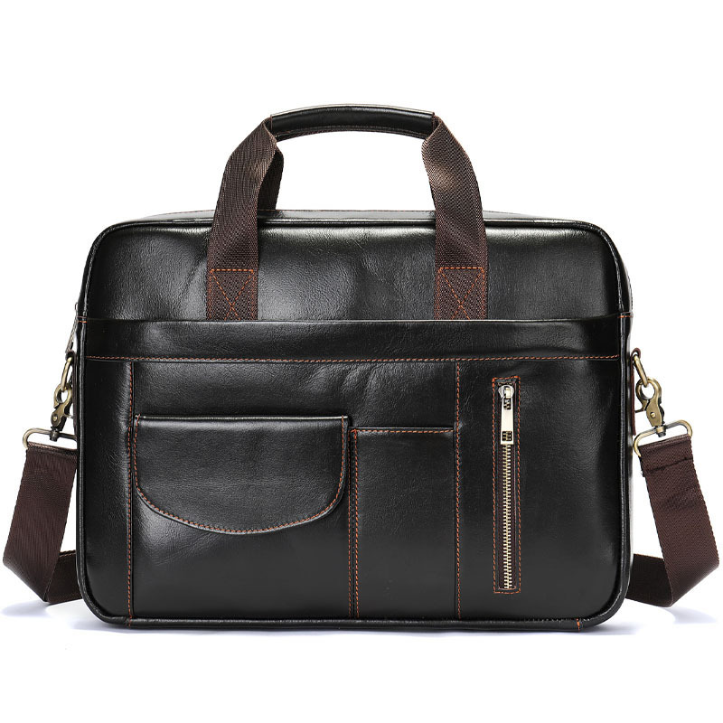 New Fashion High Quality Cow Leather Laptop Bags Genuine Leather Computer Bag Men Oem Business Briefcase For Men