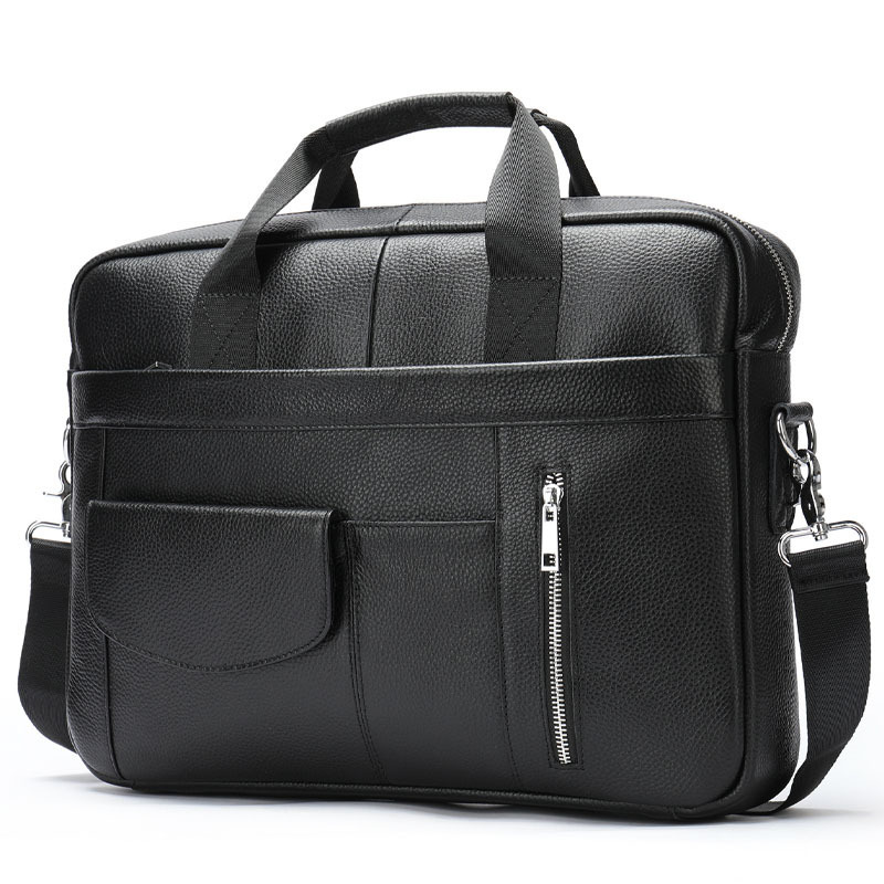 New Fashion High Quality Cow Leather Laptop Bags Genuine Leather Computer Bag Men Oem Business Briefcase For Men