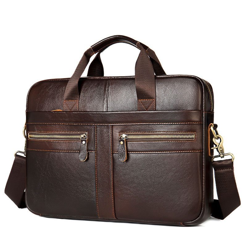 New Fashion High Quality Cow Leather Laptop Bags Genuine Leather Computer Bag Men Oem Business Briefcase For Men