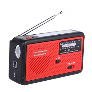 Best Popular Emergency Solar Hand Crank Dynamo NOAA WB AM/FM Radio With LED Flashlight For Home Traveling Camping Radio