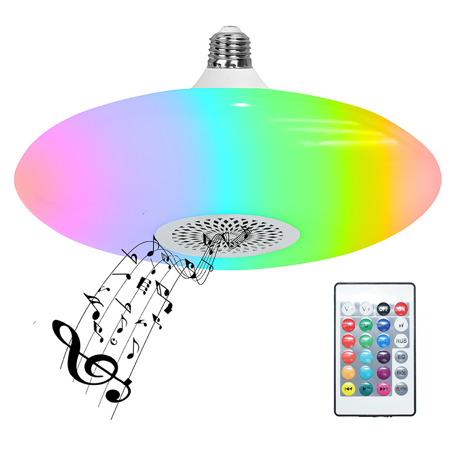 2022 New hot selling BT led light Bulbs with Speaker and RGB colors Changing for Bedroom, Living Room, Home Party