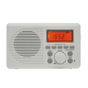 High Quality Portable Digital Radio with Built-In Speaker AM FM 4000mAH Radio Clock Function IP57 Waterproof for Survival Kit