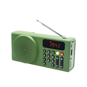 Dynamo Rechargeable Emergency Radio with Flashlight Hand Crank Self Powered AM/FM/SW Radio with Big Capacity Power for Camping