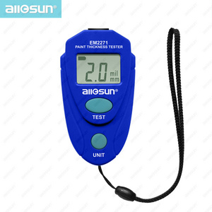 Allosun EM2271 Digital Paint Thickness Tester Automotive Coating Tester LCD Enamel MIni Paint Thickness Gauge Meter Tool