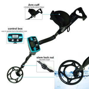 Allosun TS180 Gold Finder Underground Treasure Metal Detector Underground with Adjustable Sensitivity Waterproof Search Coil