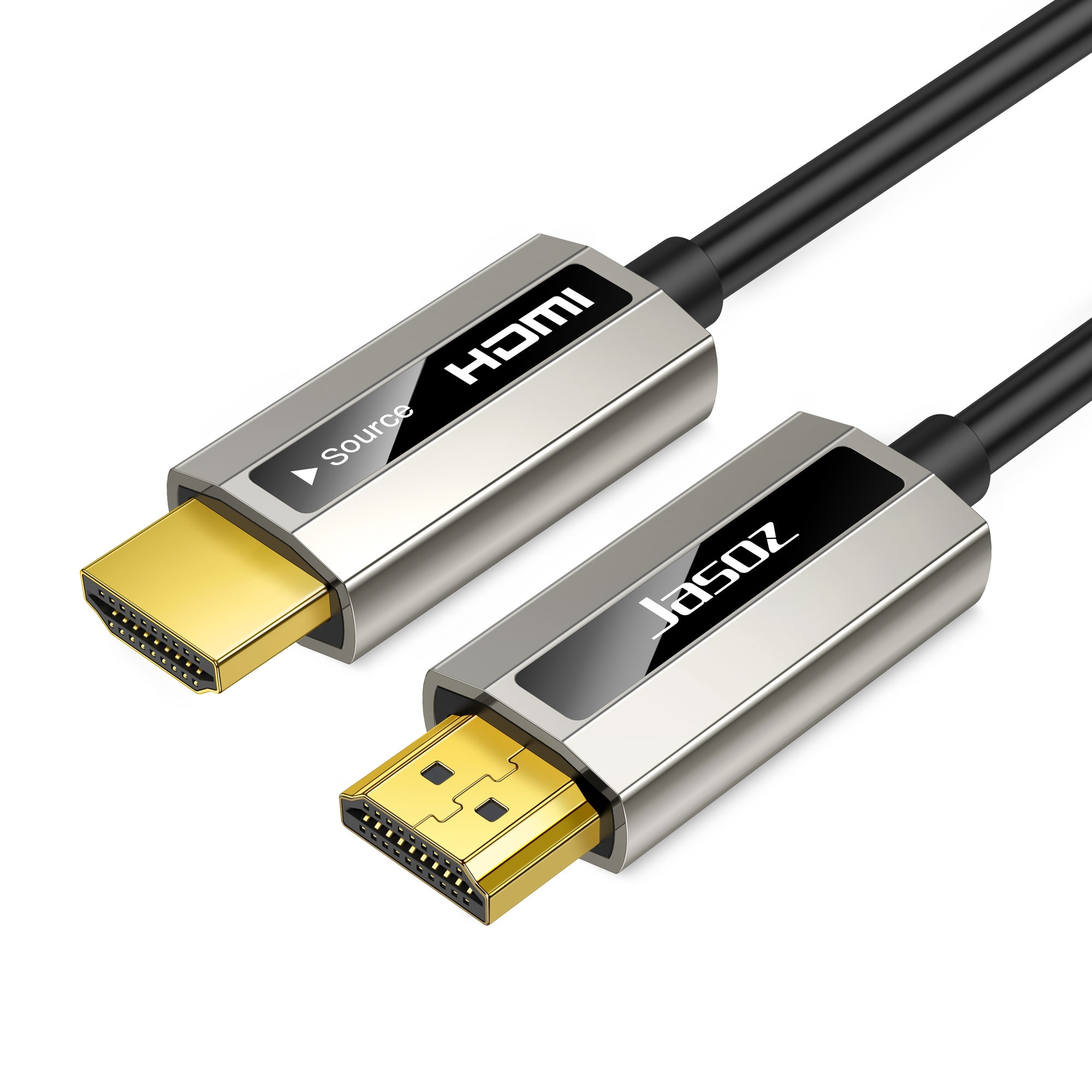 Jasoz Custom Fiber Optic 10m 20m 30m 50m 100m AOC Hdmi Cable Support  4:4:4Max  4K 60Hz 18Gbps Hdr For COMPUTER HDTV