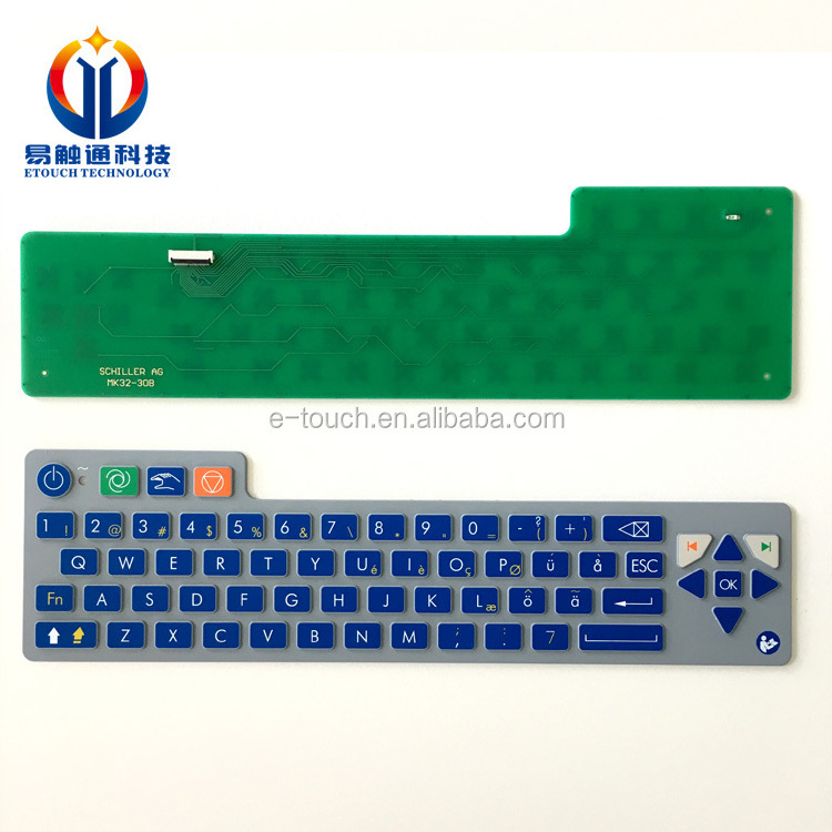 Custom PCB rubber membrane keyboard PCB membrane switches