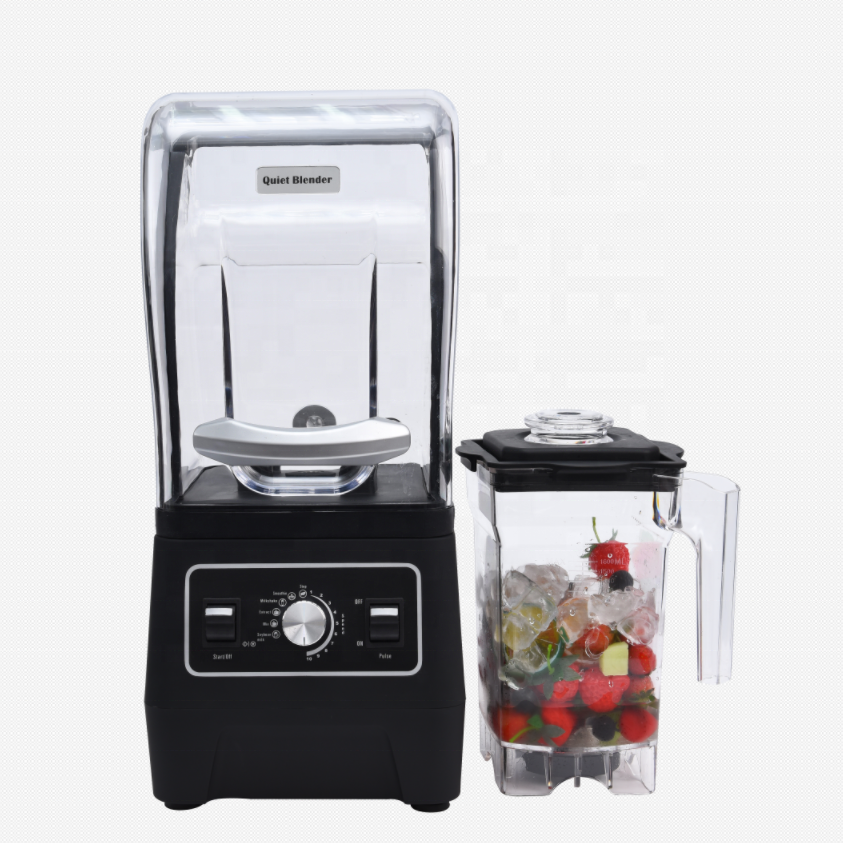 Silent high speed blender Multi-functions commercial or kitchen blenders 8 stainless steel blades big capacity high housepower