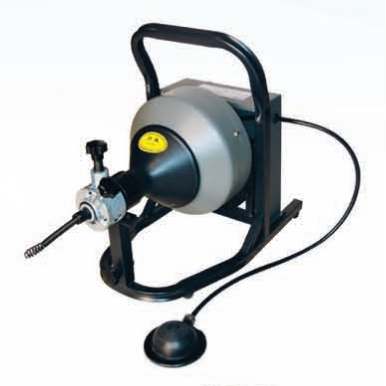 JG-400 Portable low-powered drain cleaner or pipe cleaning machine for sewer pipes with obstructions