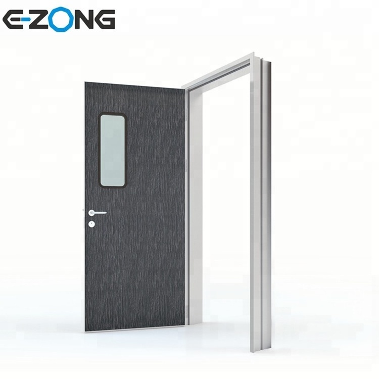 GMP Medical room hospital HPL interior aluminum honeycomb office swing door design for hospital rooms