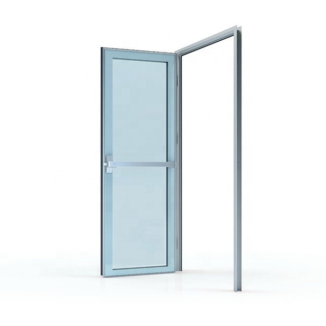 free door Emergency glass emergency exit double door with panic bar