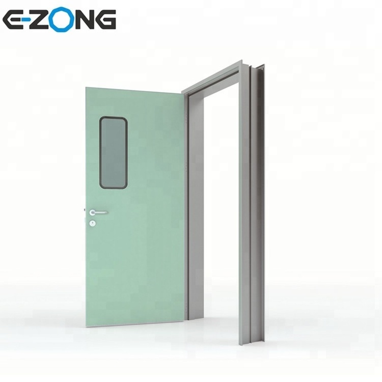 GMP Medical room hospital HPL interior aluminum honeycomb office swing door design for hospital rooms