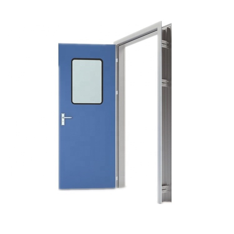 GMP Medical room hospital HPL interior aluminum honeycomb office swing door design for hospital rooms