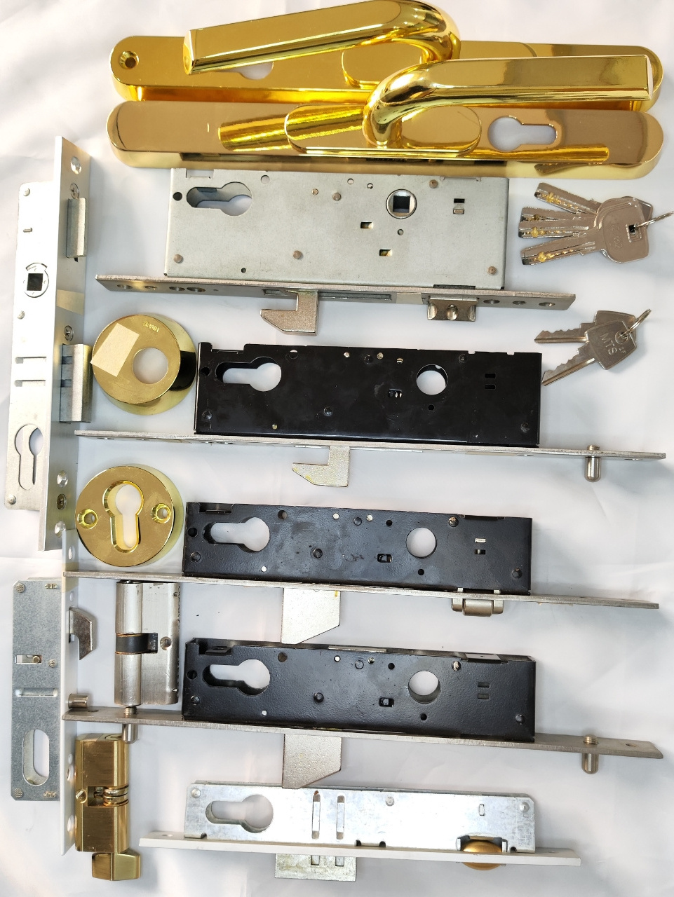 gold door cylinder lock pick set keys cylinder lock