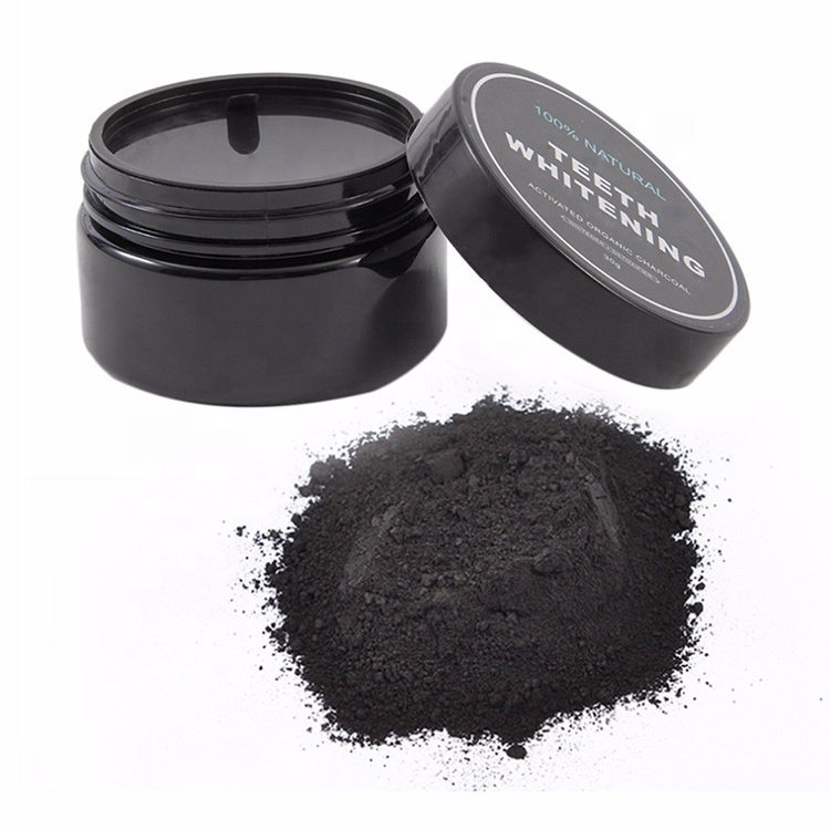 100% natural smile teeth bright bamboo black activated coconut charcoal powder food grade