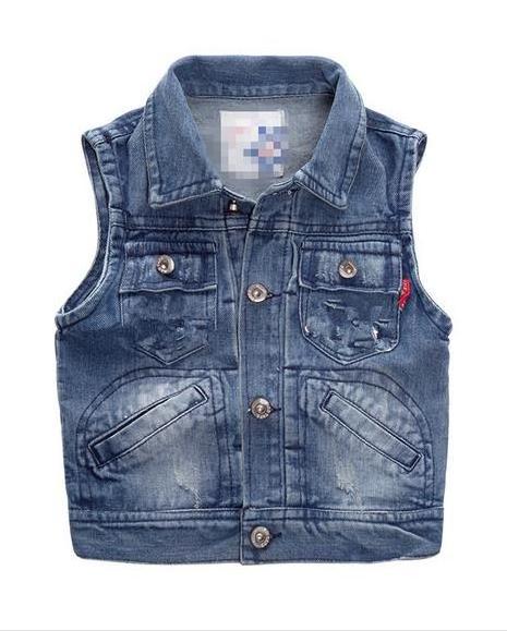 Bullet Proof Children Boys Fashion Soft Denim Vest Boutique Vest For Kids