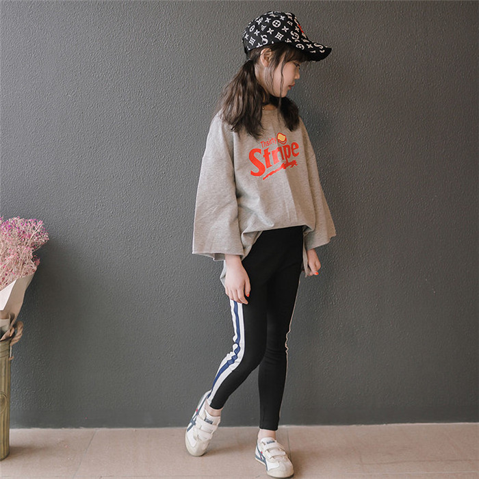 Wholesale Boutique Kids Korean Cotton Leggings T-shirt Girls 2 Sets Shirt From Online Shopping Hong Kong