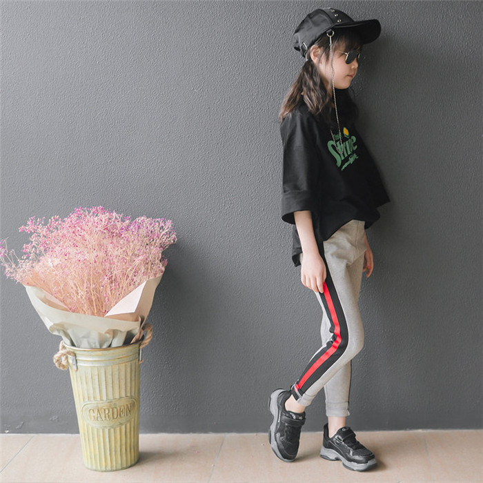 Wholesale Boutique Kids Korean Cotton Leggings T-shirt Girls 2 Sets Shirt From Online Shopping Hong Kong