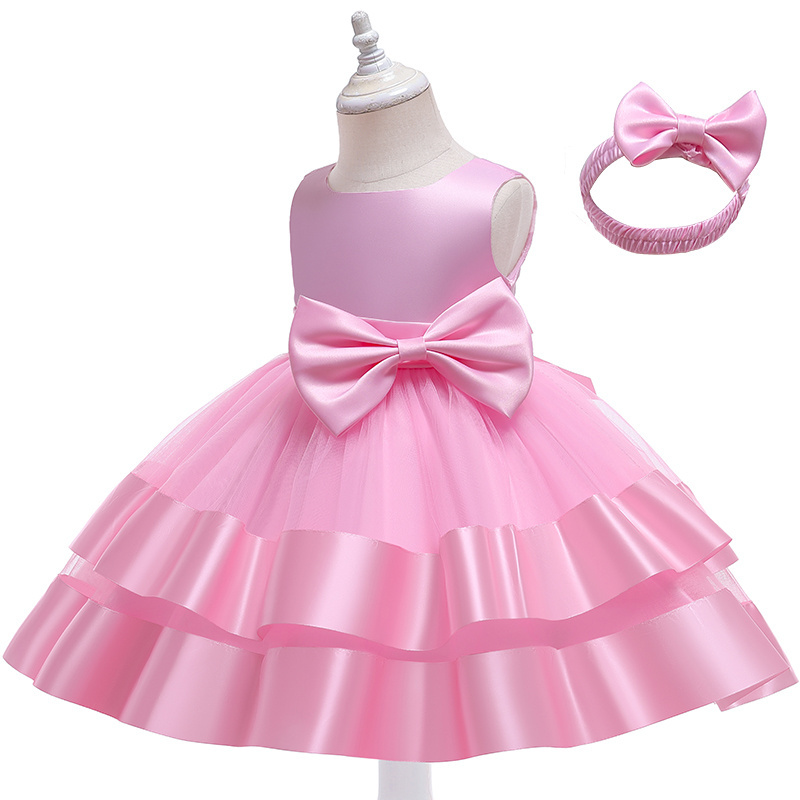 Girls dresses Short Sleeveless Ball Party Wear Kids Gowns Children Prom Evening baby clothes