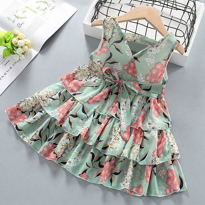 Children Clothing Indian Dress Girls Summer Dresses For 6-12 Years Old Kids Wearing Bridesmaid Dresses