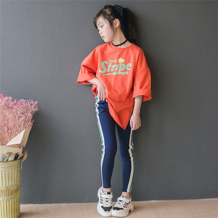 Wholesale Boutique Kids Korean Cotton Leggings T-shirt Girls 2 Sets Shirt From Online Shopping Hong Kong