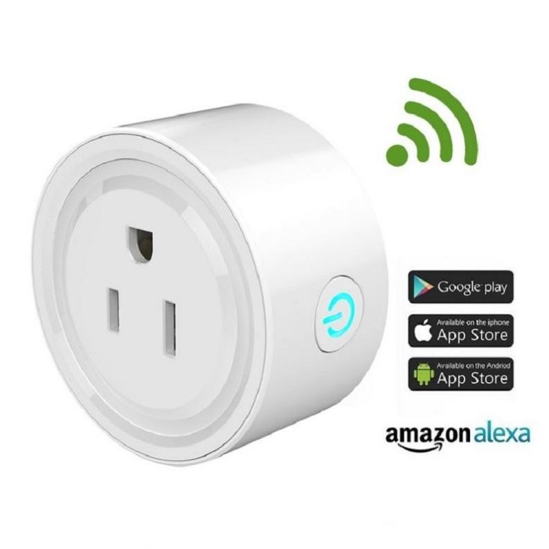 tuya US  standard  Mini smart socket 10A 100-240V AC wifi plug wireless remote control turn on/off power switch