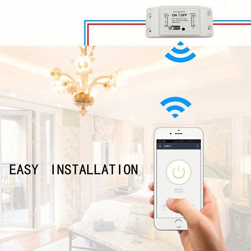 Basic Smart Home Automation DIY Intelligent Wifi Wireless Remote Control Universal Relay Module Light Power saving Mini Switch