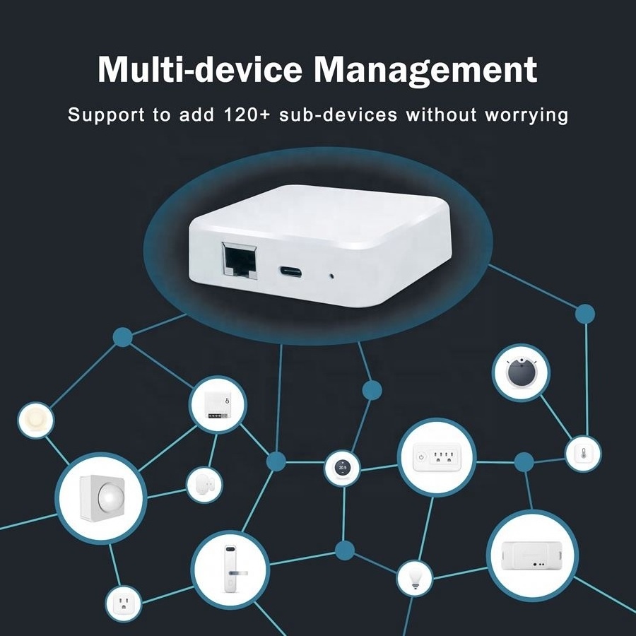 Hub Zigbee Smart Home Hub 4G Lte Wi-fi Zigbee 3.0 Ble 5.2 Iot Gateway Lorawan Gateway