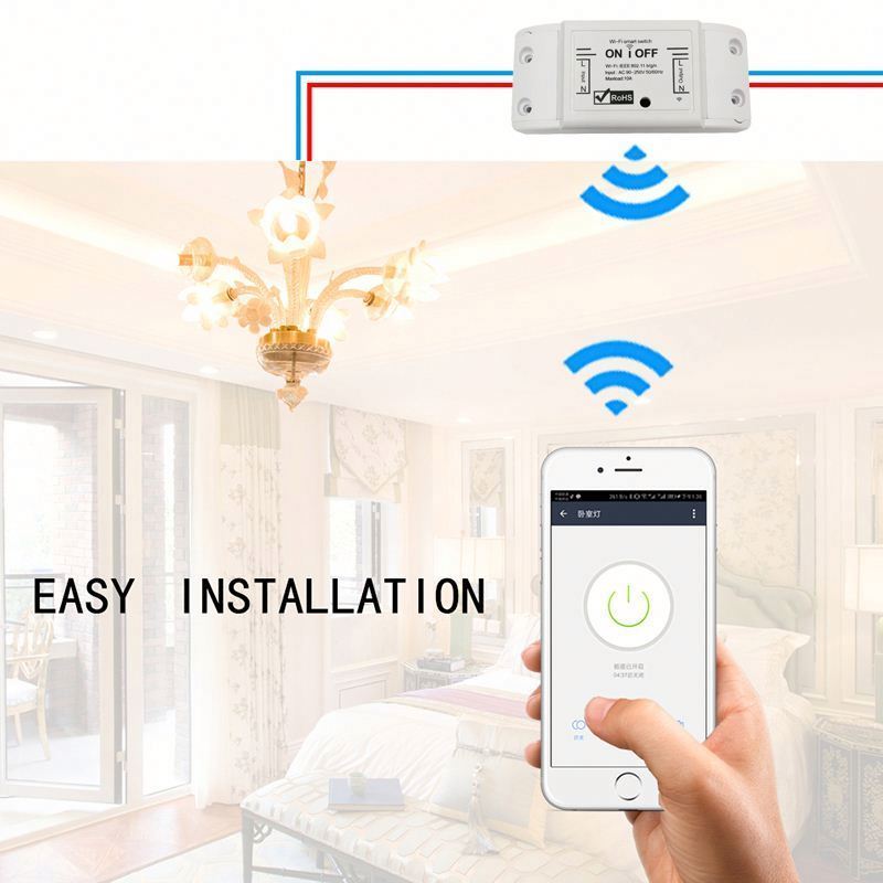 Tuya smart wifi wireless remote timer switch for Lamp electric fan appliance diy WIFI onoff switch Via iphone Android