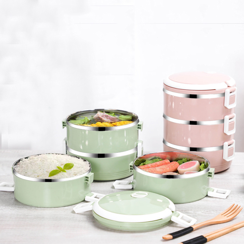 4 Layer Stainless Steel Thermal Lunch Box  Hot Sale Tiffin 4 box