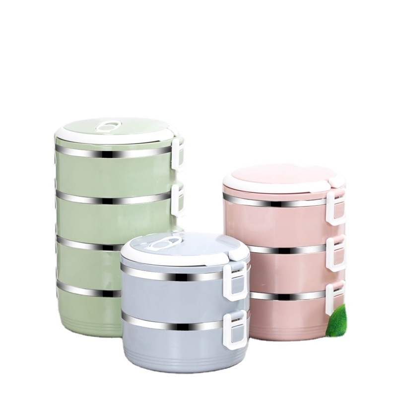 4 Layer Stainless Steel Thermal Lunch Box  Hot Sale Tiffin 4 box