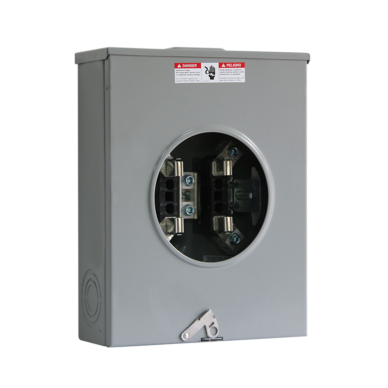 Individual Meter socket,Ringles Socket 4 Jaws No Release, OH, UG, 200 A, Up to 600 VAC Single Phase 3W Meter socket