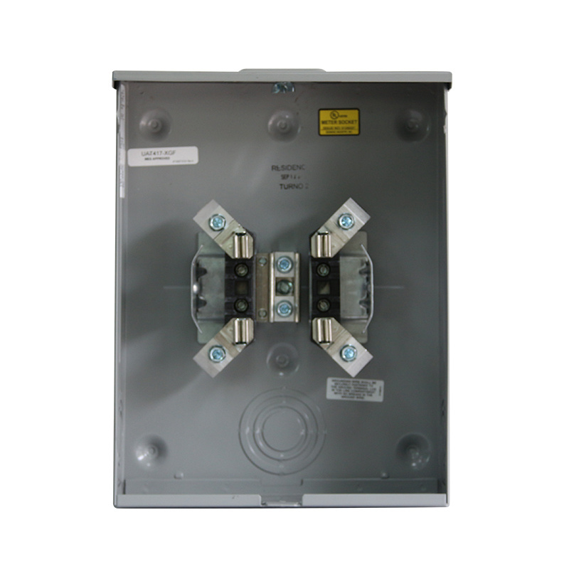 Individual Meter socket,Ringles Socket 4 Jaws No Release, OH, UG, 200 A, Up to 600 VAC Single Phase 3W Meter socket