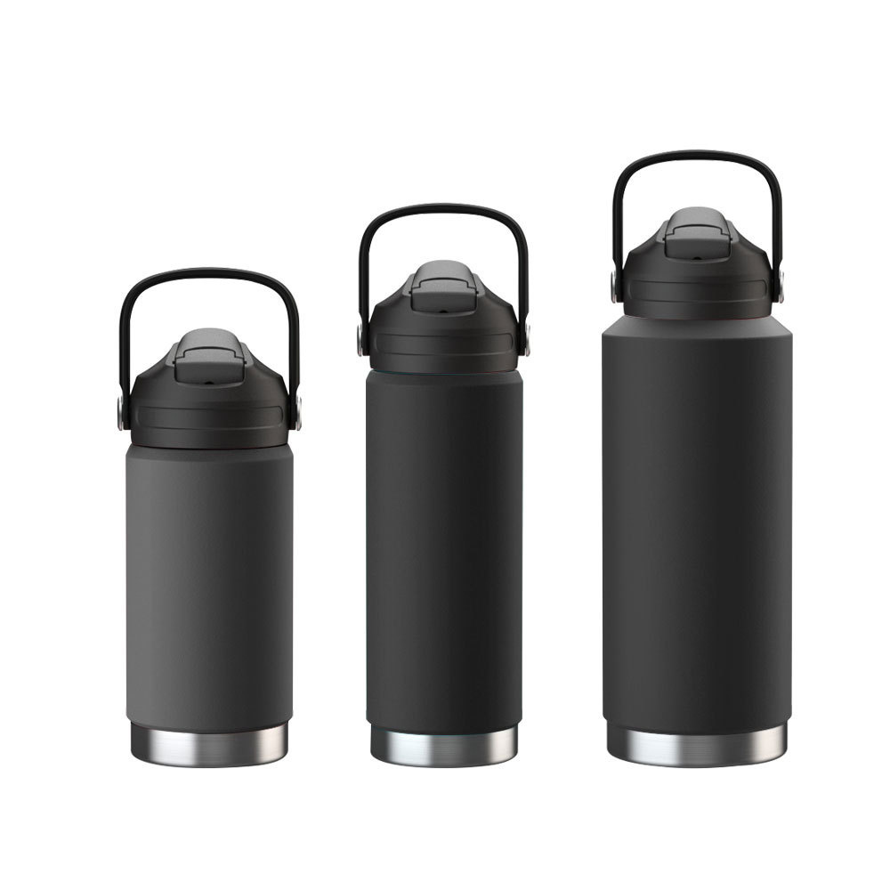 Custom 18oz 32oz Climbing Hiking Sports Vacuum Flask Double Wall Insulated Portable Stainless Steel 304 Water Bottle