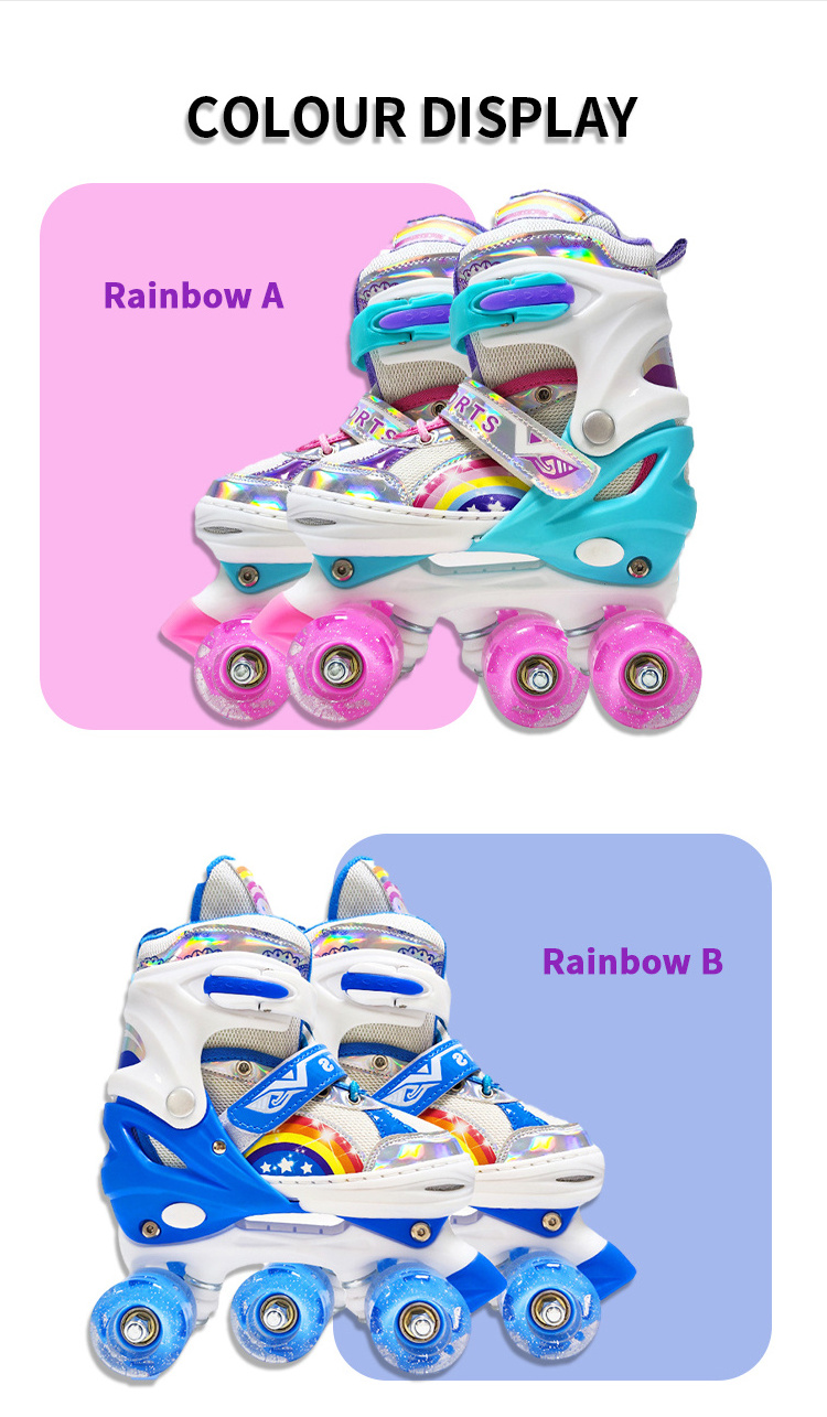 EACH 4 Wheel Roller Skates Double Row Roller Skates Wholesale Roller Skates For Kids